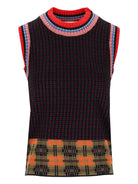 Dries Van Noten Embroidered Wool Blend Vest - Bordeaux