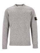 Stone Island Lambswool Crew Neck Sweater - Grey