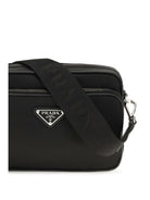 Prada Re-Nylon and Saffiano leather Shoulder Bag - Black