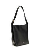 Jil Sander Cannolo leather Shoulder Bag - Black