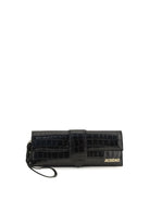 Jacquemus Crocodile-effect Bambino Pouch - Black