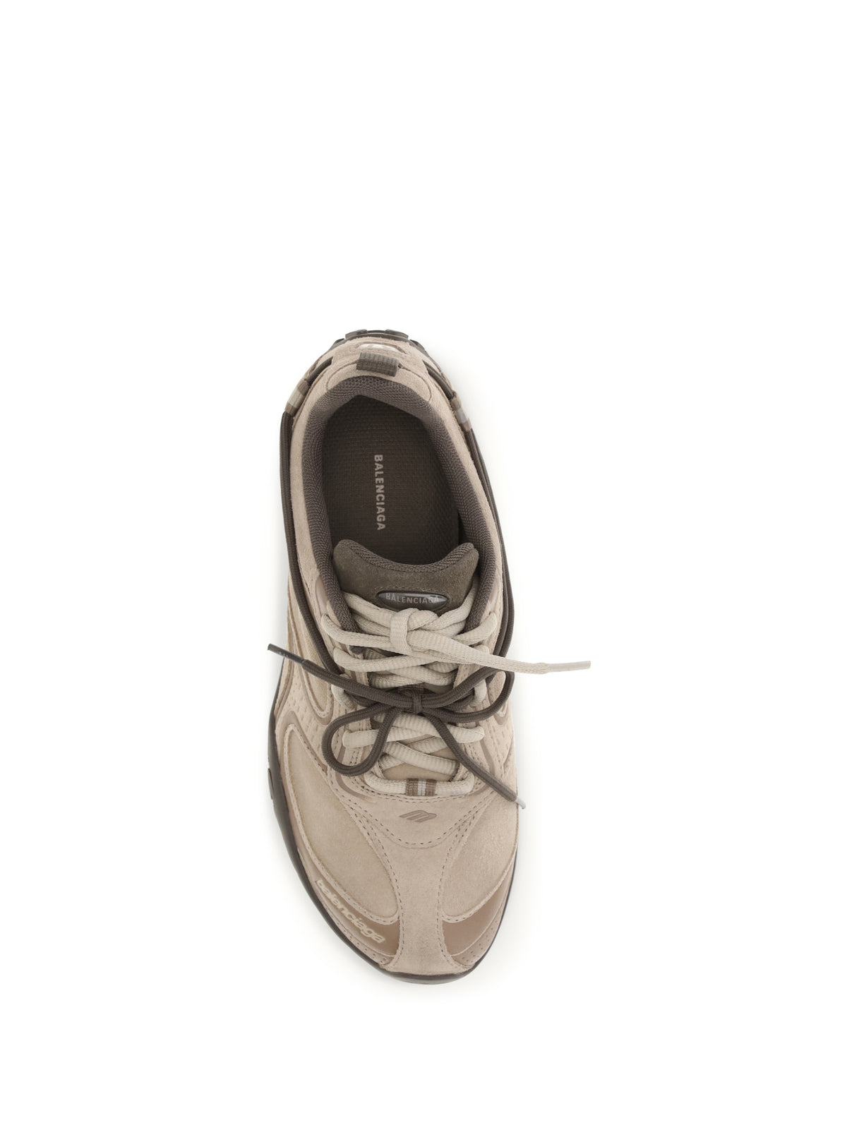 Balenciaga Radar Velvety Sneakers - Beige / Brown
