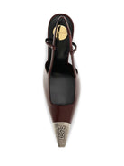 Saint Laurent Jeanne smooth leather Pumps - Vintage Burgundy/Vin
