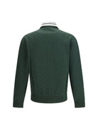 Gucci GG technical jersey zip Jacket - Deep Emerald Green