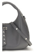 Ganni Mini studded Hobo Handbag - Quiet Shade