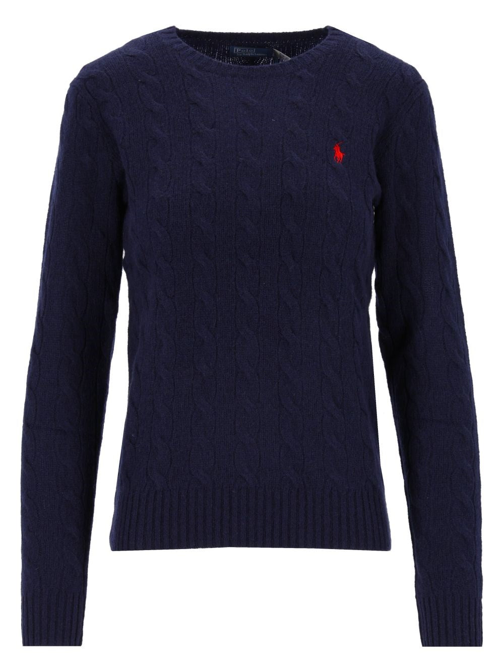 Polo Ralph Lauren Cable-Knit Wool And Cashmere Crewneck Sweater - Blue