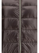 Herno Midi Down Jacket - Brown Dark