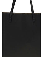 Fendi Medium Roll Roman leather Shopping Bag - Nero+Moro