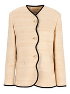 Valentino Garavani Silk And Linen Blazer - White