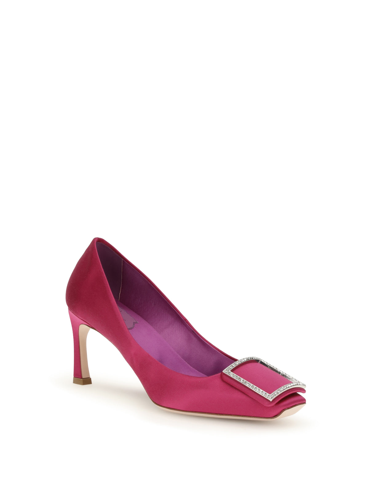 Roger Vivier Satin Trompette Pumps - Fuxia Medium