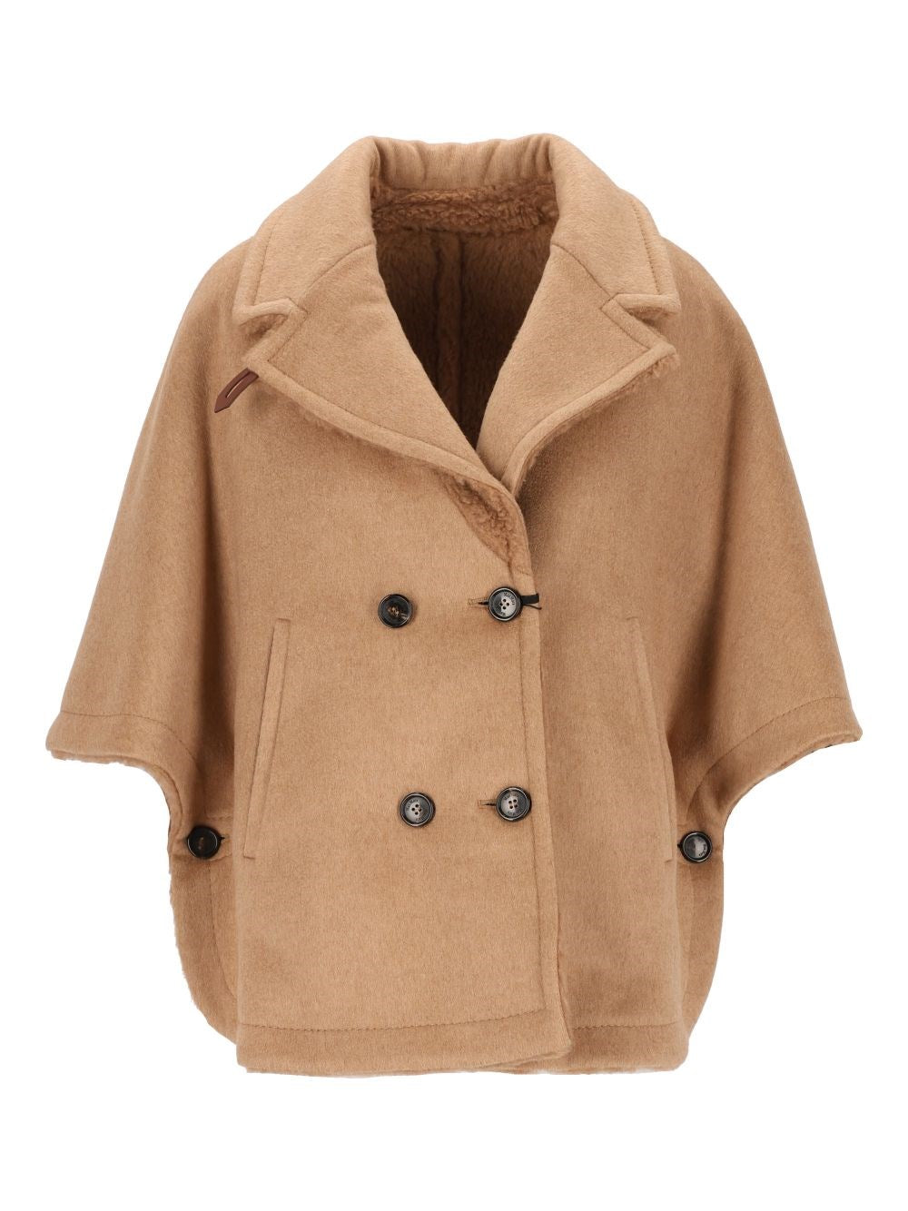 Max Mara "Memo" Reversible Cape - Beige