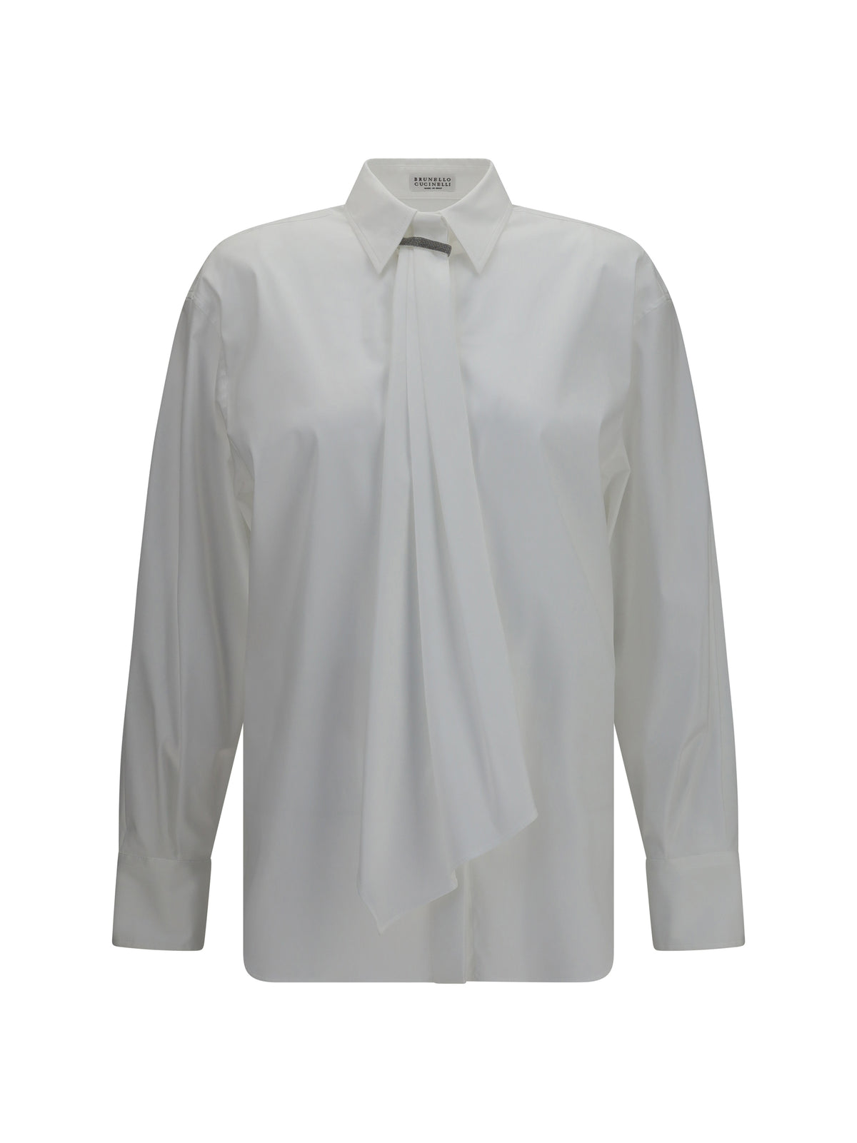Brunello Cucinelli Shirt with monili embellishment - White