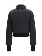 Thom Browne Short padded Jacket with front zip - Black