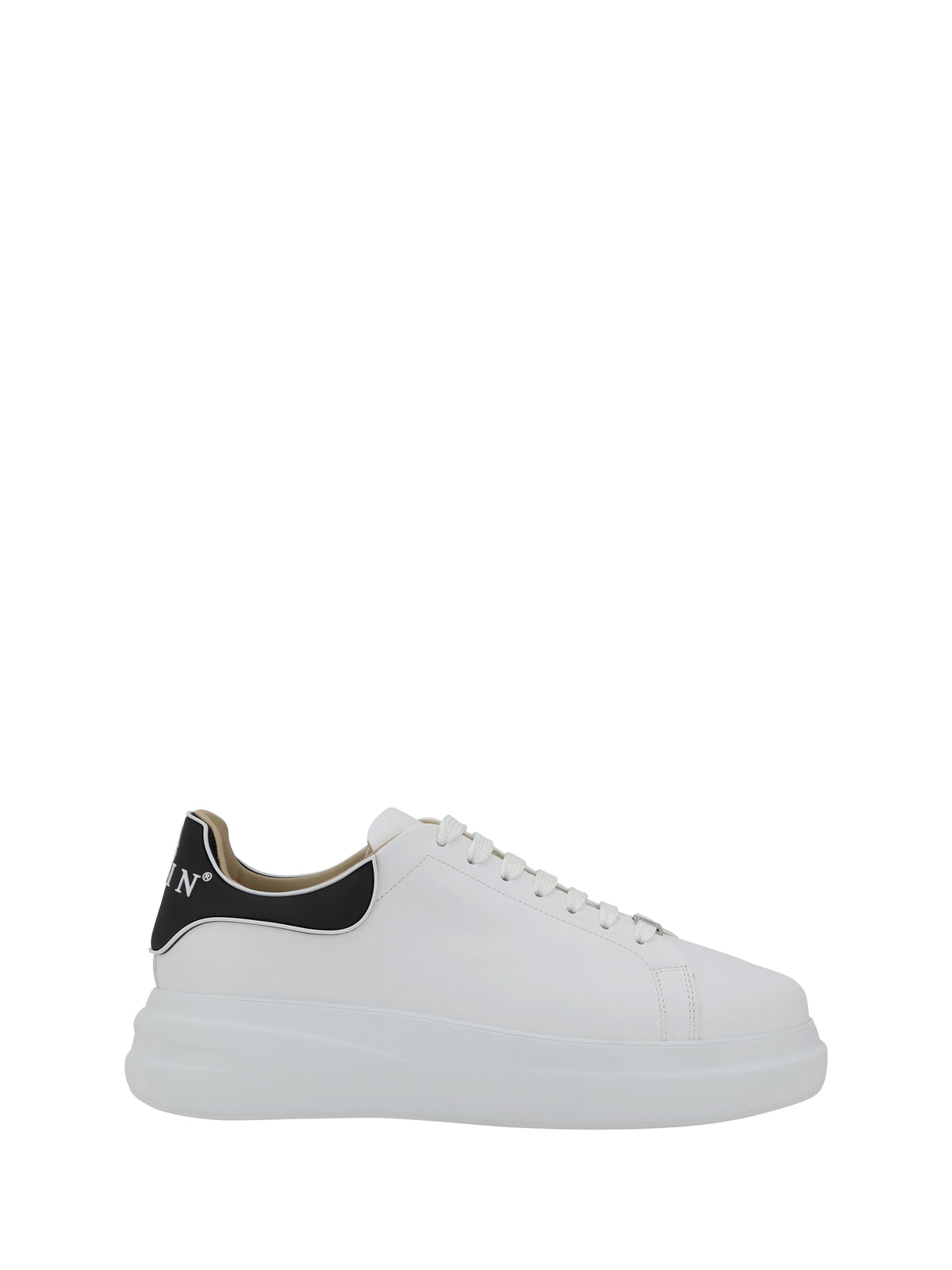 Philipp Plein Leather Sneakers - White