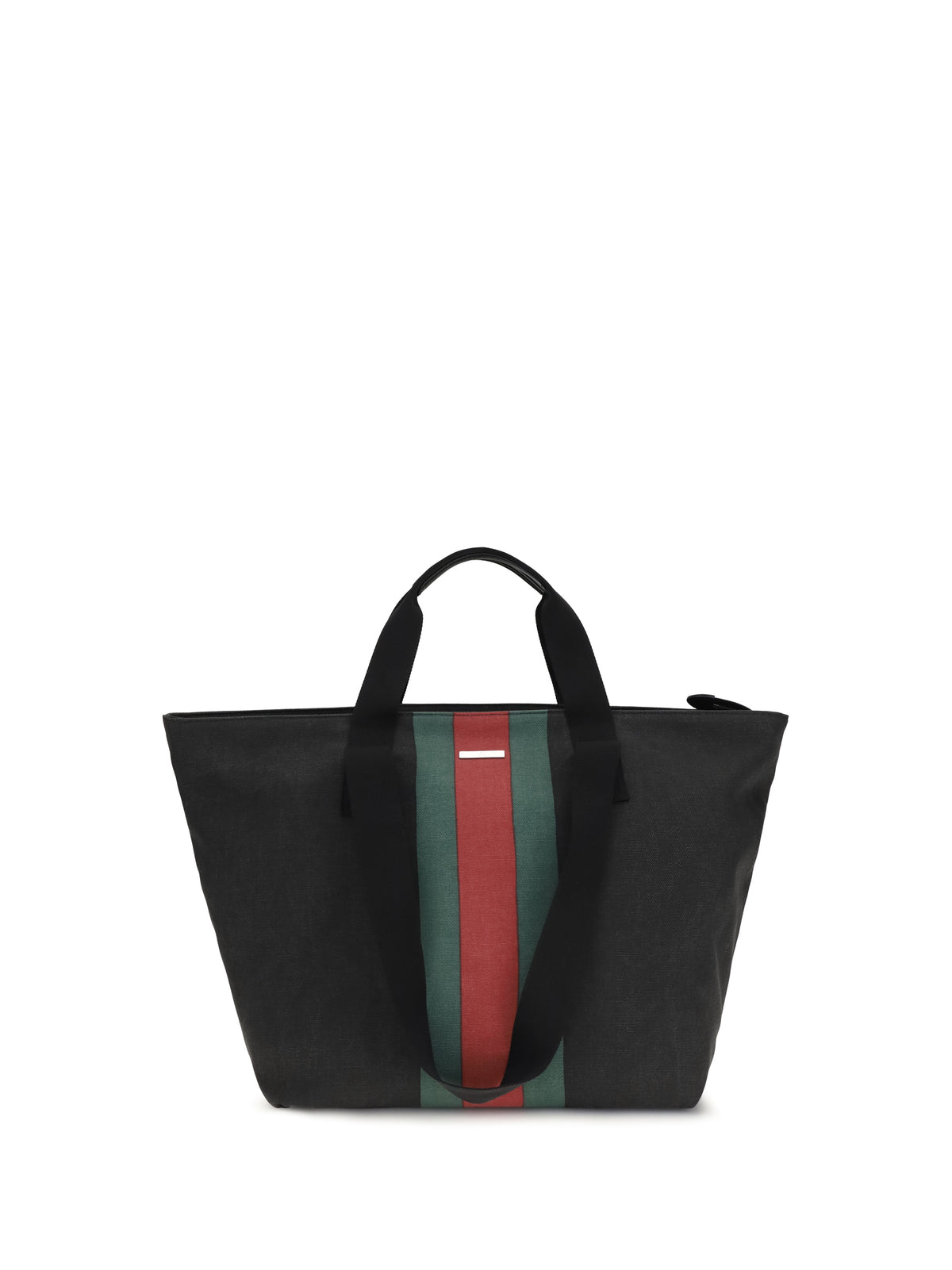 Gucci Medium Positano Shopping Bag - Nika Blk Vrv/Blk/T.G