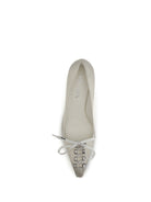 Prada Lace-up antique-finish leather Pumps - Talco