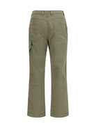 Off-White Racing Staff cotton gabardine Pants - Dusty Olive