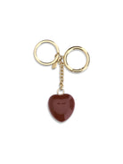 Valentino VLogo Coeur Royal Keychain - Antique Brass/Red