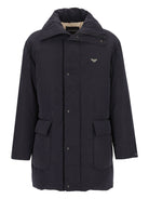 Emporio Armani Long Parka - Blue