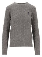 Polo Ralph Lauren Cable-Knit Wool And Cashmere Crewneck Sweater - Grey