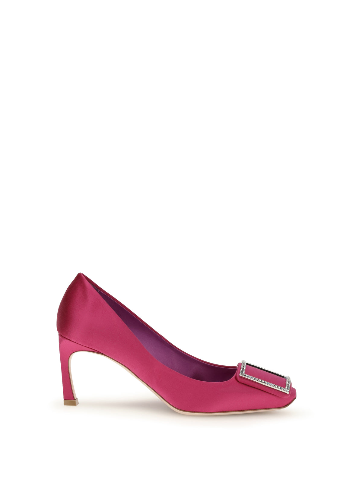 Roger Vivier Satin Trompette Pumps - Fuxia Medium