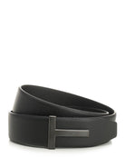Tom Ford Reversible Leather Belt - Black
