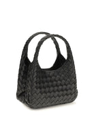 Bottega Veneta Baby Campana leather Handbag - Black-M Brass