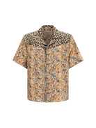 Valentino Short-sleeve floral and leopard print Shirt - Multicolor