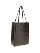 Phoebe Philo Paper Tote Bag - Choc Brown Silver