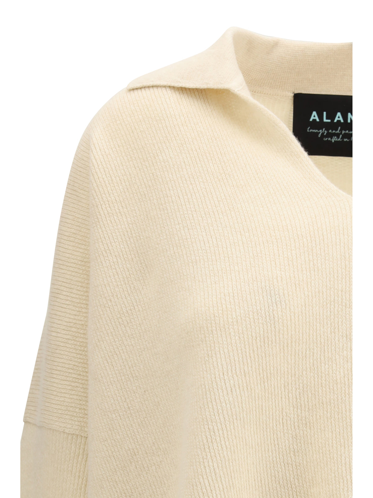 Alanui Sweater with polo collar - Off White