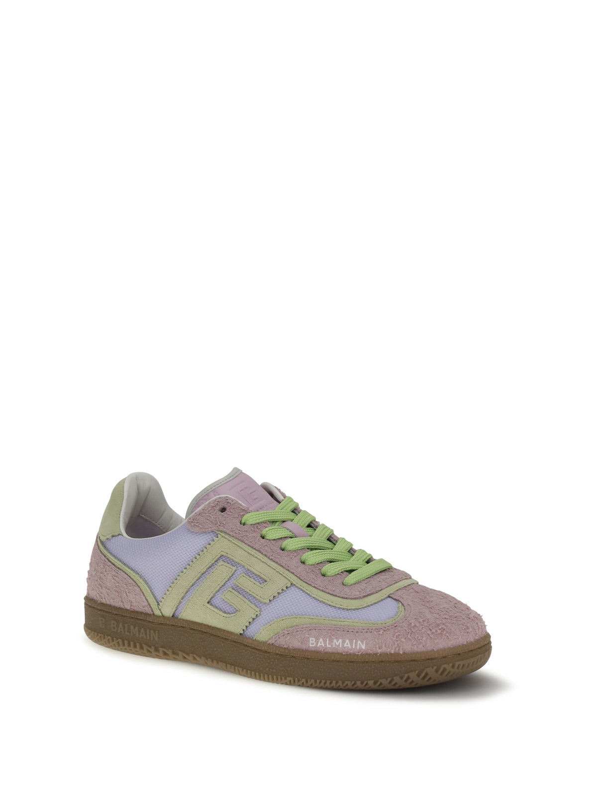 Balmain Swan Sneakers - Qei Lilas/Vert Clair