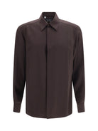 Dolce & Gabbana Martini crêpe de chine Shirt - Testa Di Moro