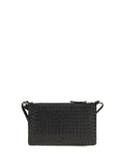 Bottega Veneta Intrecciato Shoulder Bag - Black-Brass Vibrato