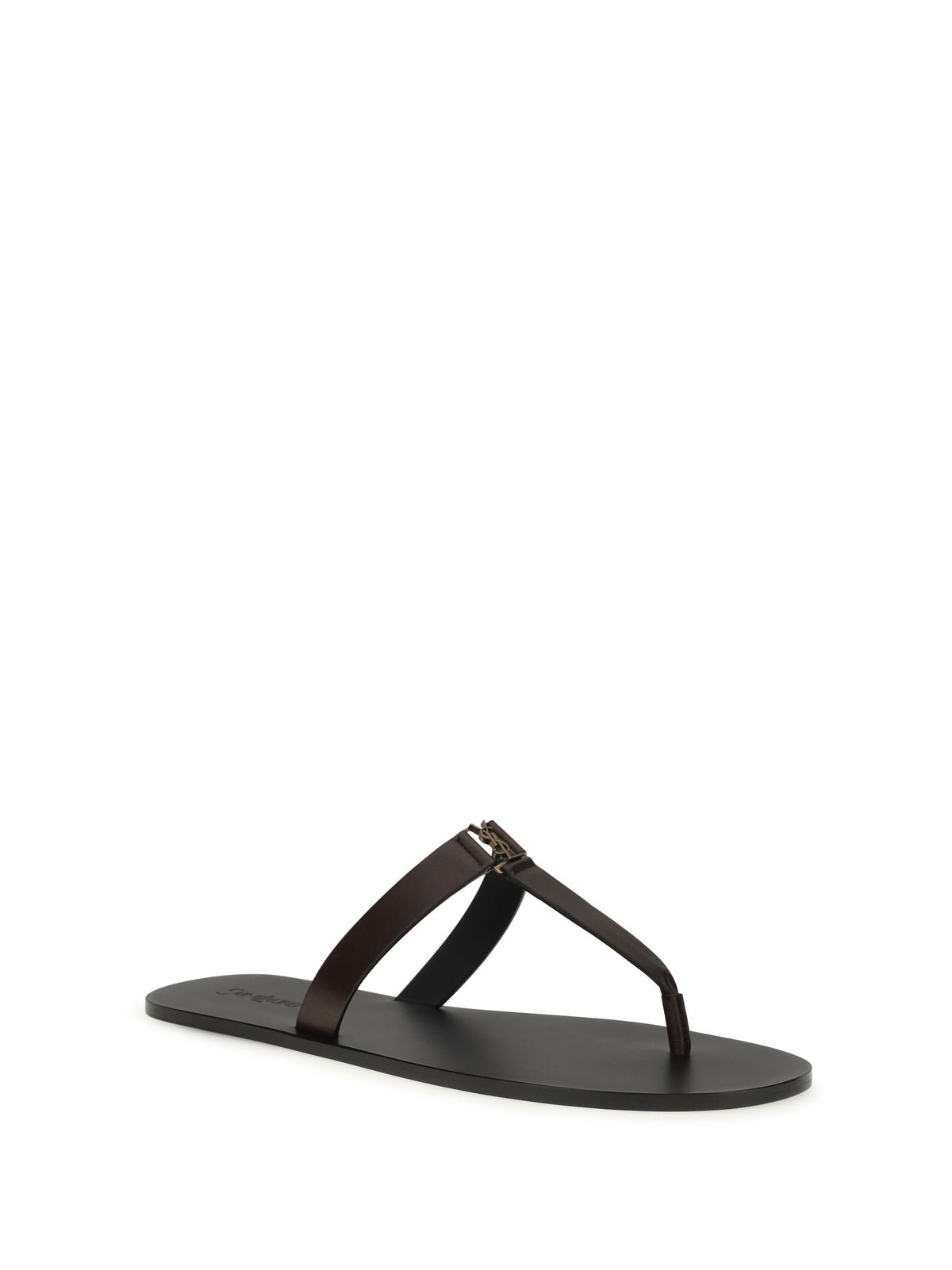 Saint Laurent Babylone thong Sandals - Coffee