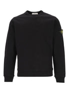 Stone Island Organic Cotton Crewneck Sweatshirt - Black