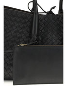 Bottega Veneta Pinacoteca Tote Bag - Black/Fondant-M Br