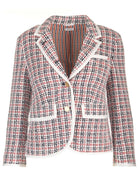 Thom Browne Cotton Tweed Blazer - White