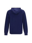 Brunello Cucinelli Cashmere zip up Hoodie - Dark Blue