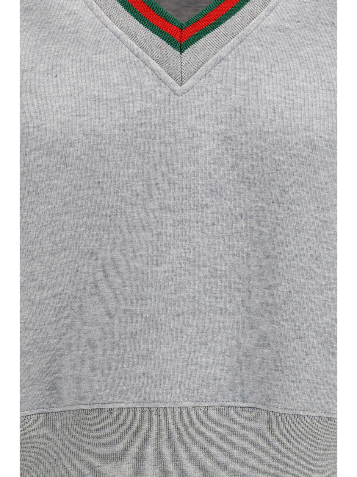 Gucci Web cotton jersey Sweatshirt - Grey Melange