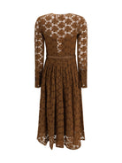 Max Mara Studio Agrume midi Dress in lace - Cioccolato