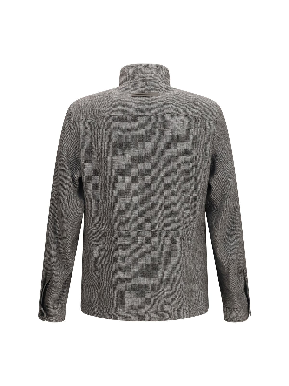 Zegna High-collar Shirt Jacket - 001