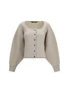 Jacquemus Tempo wool-cashmere Cardigan - Light Beige
