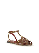 Valentino Garavani Studdy Sandals - Tobacco