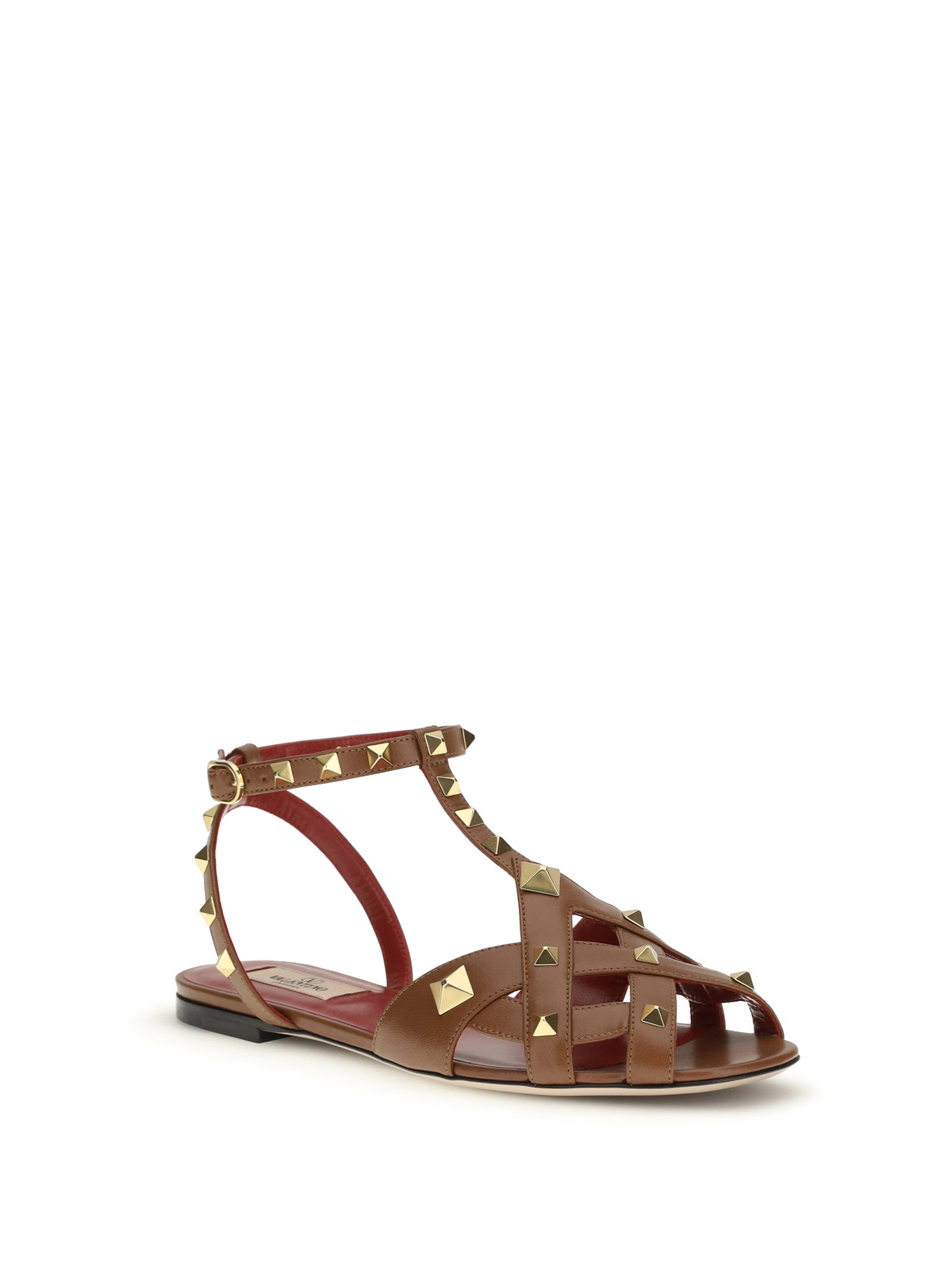 Valentino Garavani Studdy Sandals - Tobacco