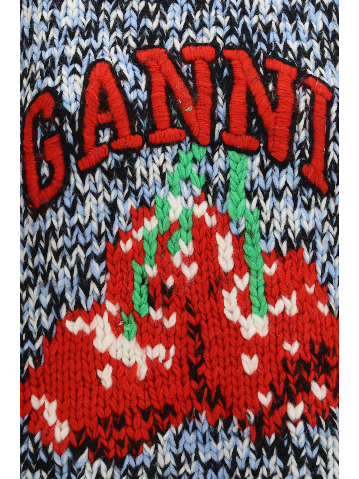 Ganni Wool cherry Vest - Glacier Lake