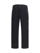 C.P. Company Stretch cotton satin Cargo Pants - Black