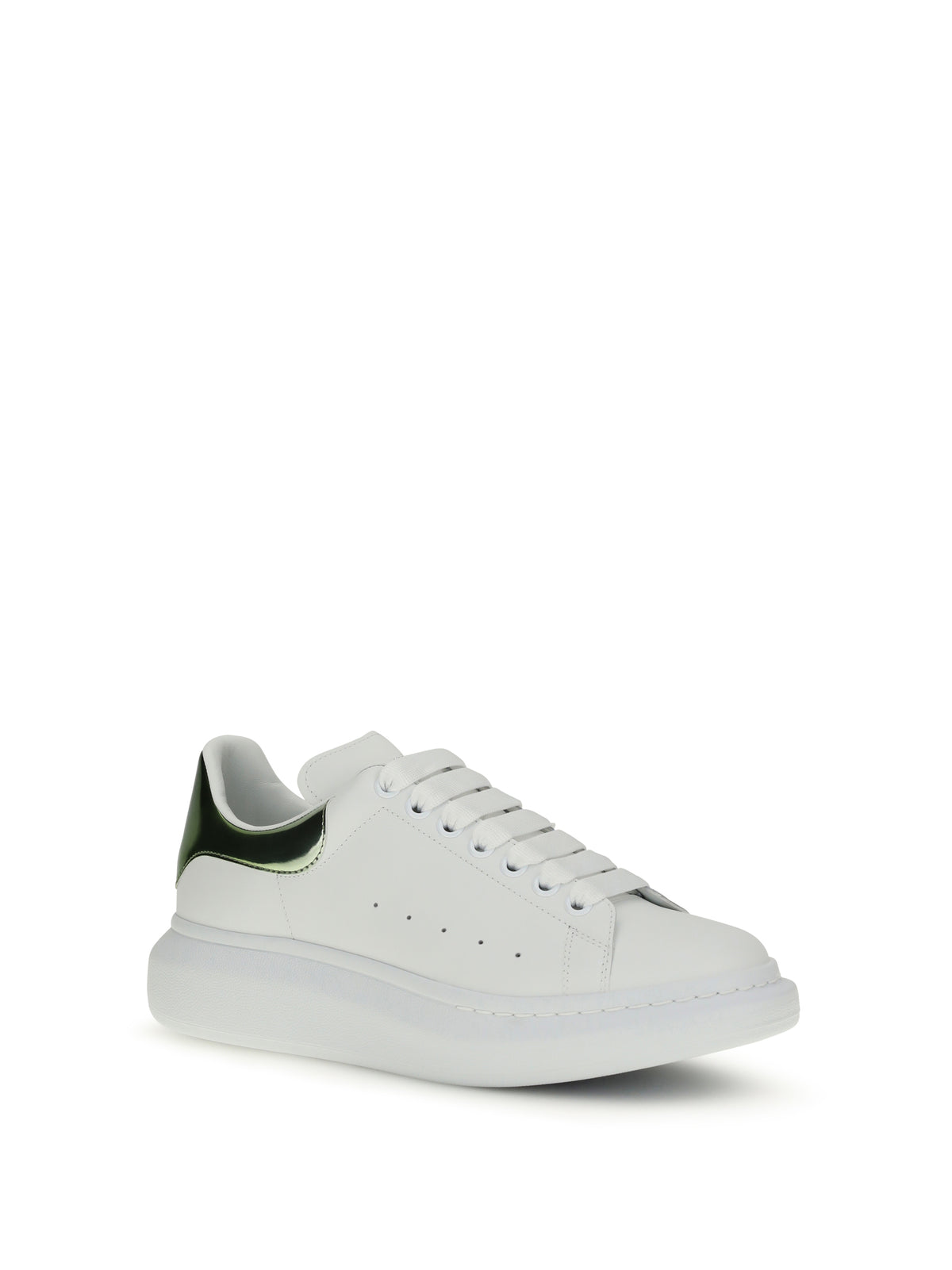 Alexander McQueen Leather Sneakers - White/Green