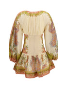 Zimmermann Indra mini Dress - Chartreuse Scarf Floral
