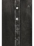 The Attico Denim Shirt - Black/White