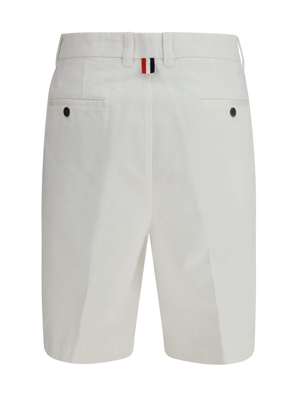 Thom Browne Typewriter Cloth Utility Chino Shorts - White